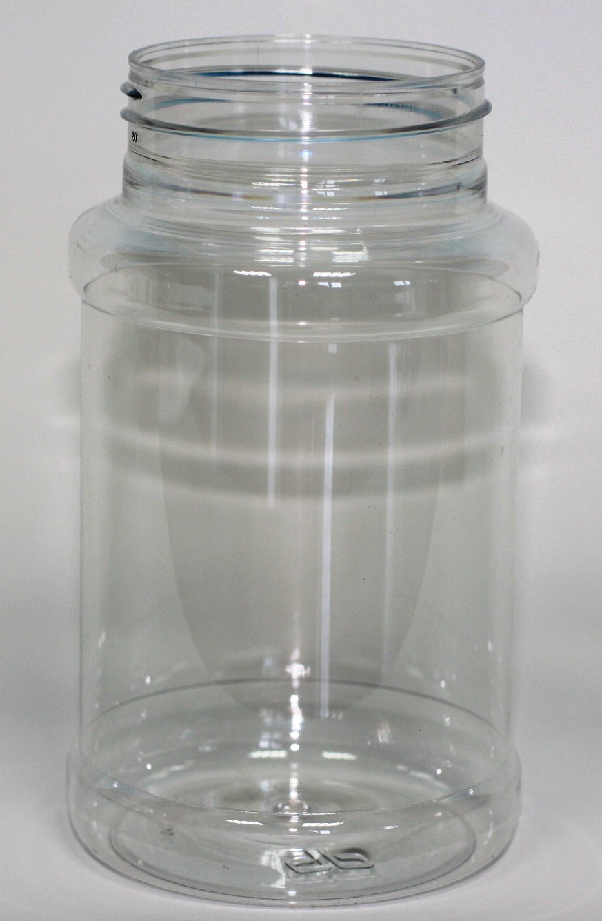 500ml RECESSED CYLINDRICAL CLEAR PET 63mm