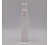 250ml ROUND TALL HDPE BOTTLE & FOAMING MOUSSE PUMP 