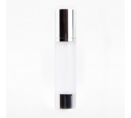 50ml AIRLESS SILVER TOP & BASE FROSTED BODY