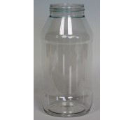 1000ml RECESSED CYLINDRICAL CLEAR PET 63mm