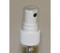 20mm 410 ATOMISER WHITE RIBBED &  BLACK ORIFACE CUP (0.15ml OUTPUT)