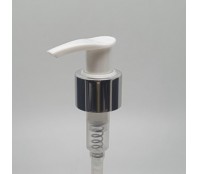 24mm 410 WHITE SILVER LOTION PUMP LOCK UP