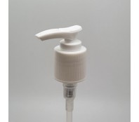 28mm 415 WHITE RIBBED LOTION PUMP (1.5ml)