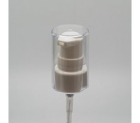 20mm 410 WHITE PUMP WITH OVERCAP OVER CLOSURE (0.4ml)